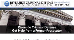 Desktop Screenshot of criminaldefenseriverside.com